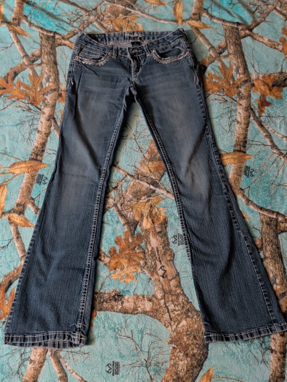 Amethyst Jeans Dark Blue Flare Women’s Jeans
